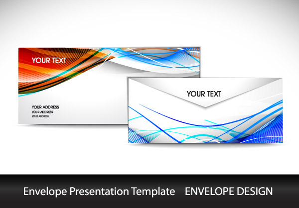 free vector Color envelope template vector